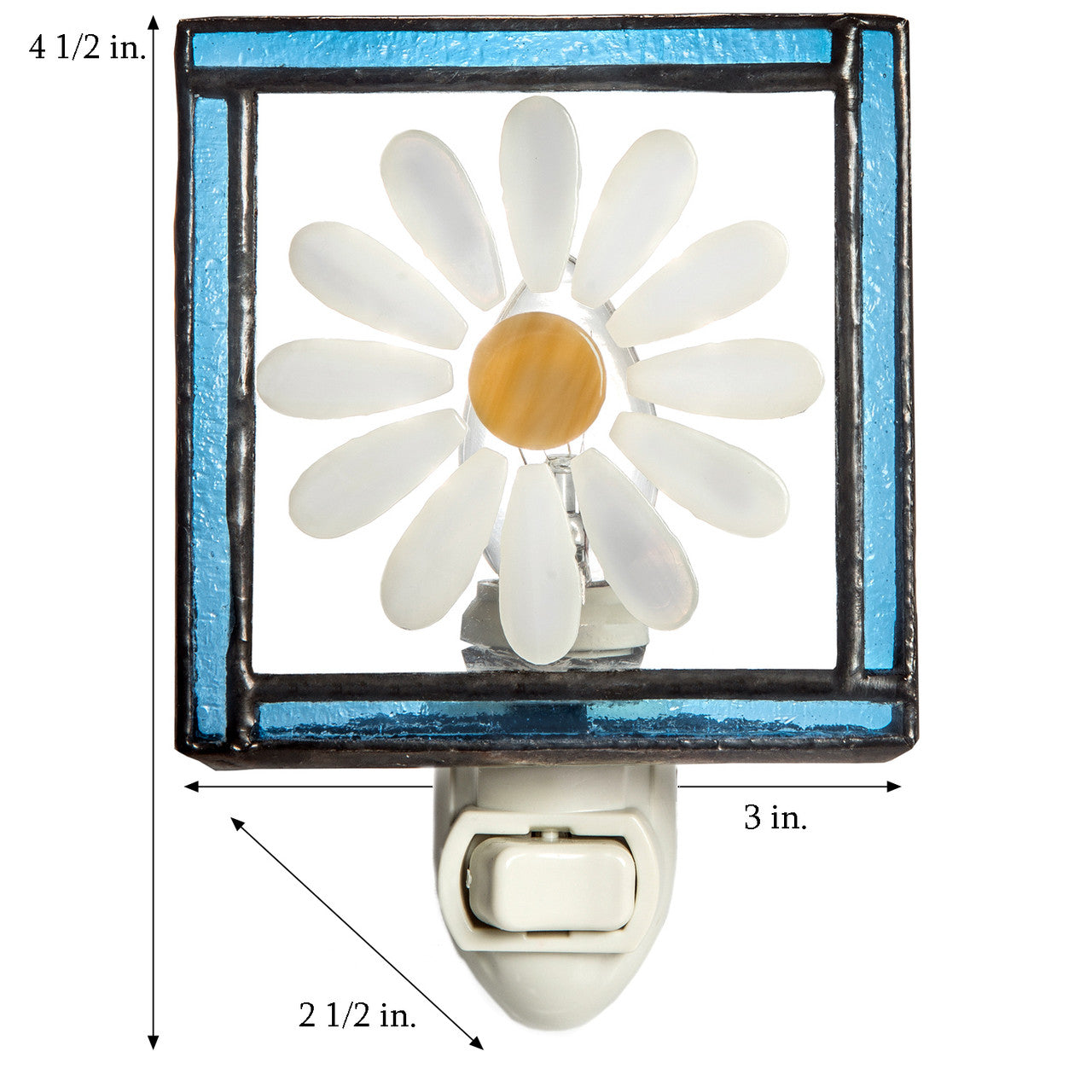 Stained Glass Daisy Night Light | NTL 210-2