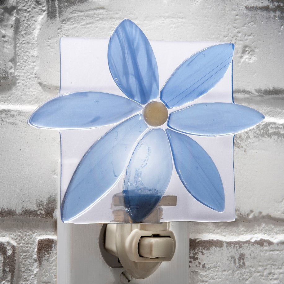 Blue Stained Glass Flower Night Light | NTL 150