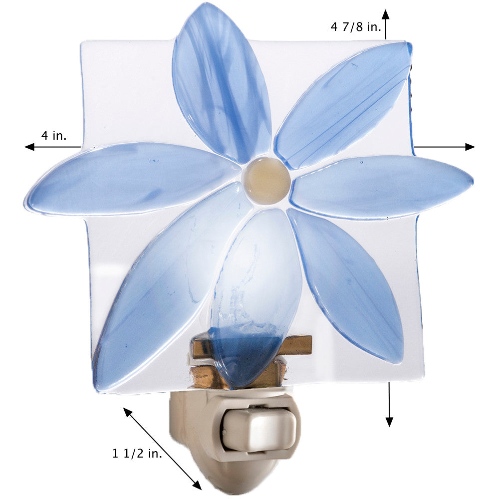 Blue Stained Glass Flower Night Light | NTL 150