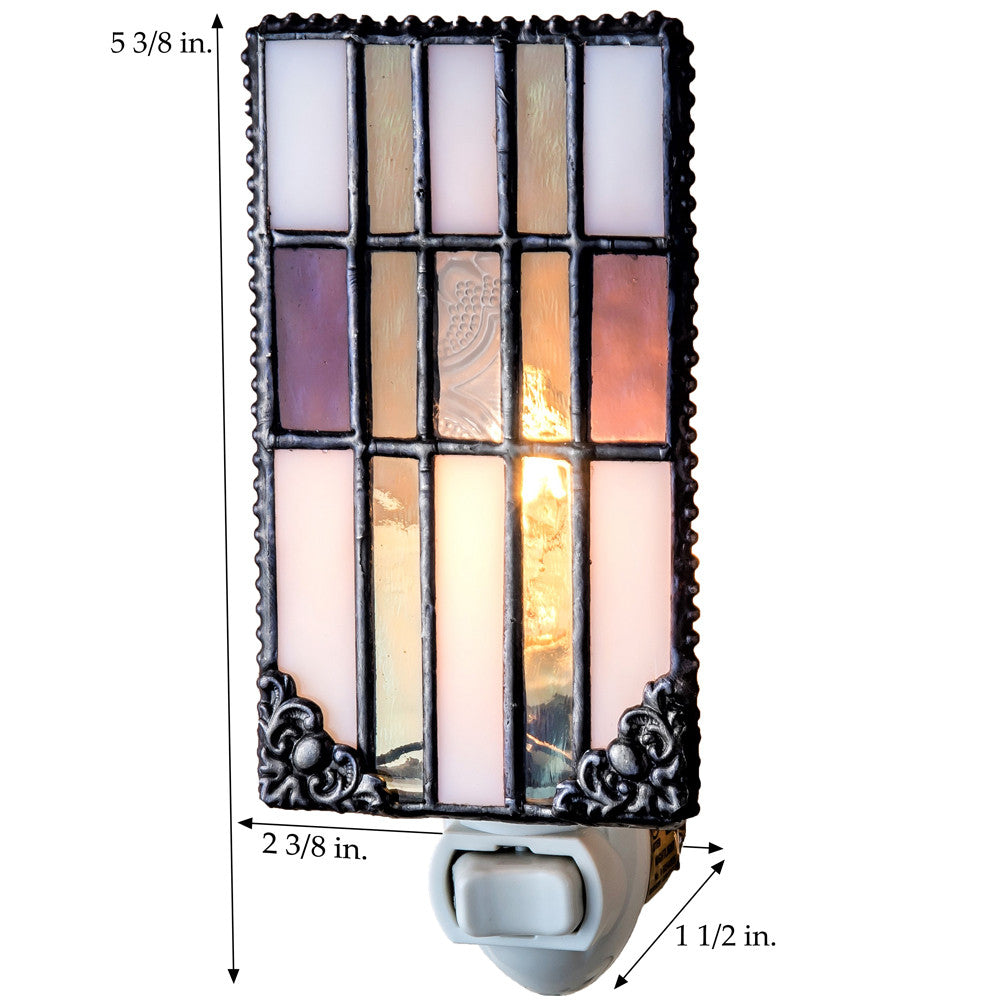 Stained Glass Mission Style Night Light | NTL 170