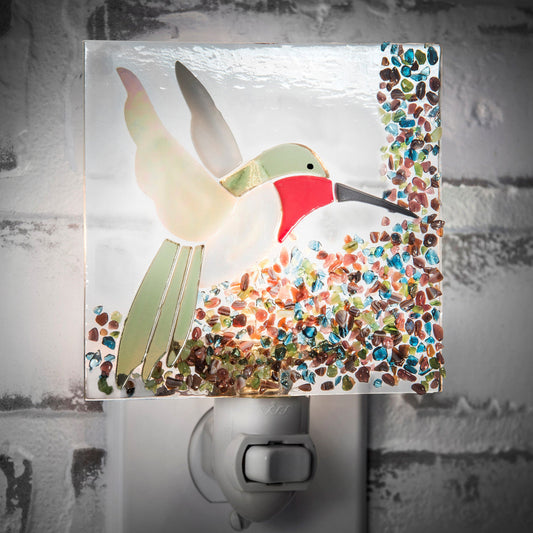 Hummingbird Stained Glass Night Light | NTL 225-2
